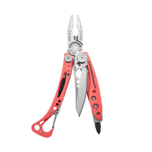 Skeletool CX Guava in a fanned position.